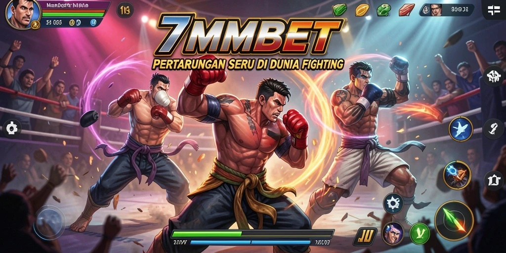 Tampilan gameplay seru dari 7MMBET dalam pertarungan Fighting.