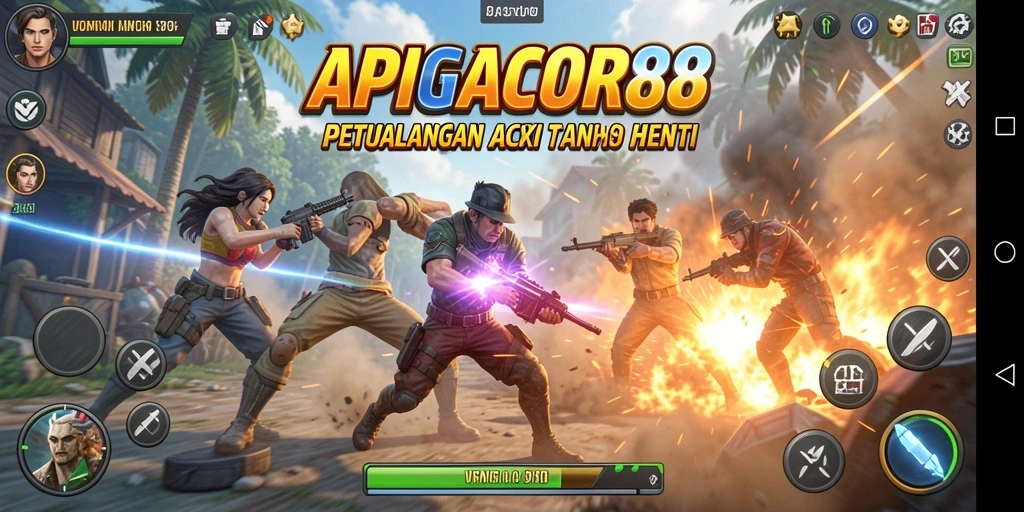 Tampilan seru dari gameplay APIGACOR88 dengan aksi penuh adrenalin.