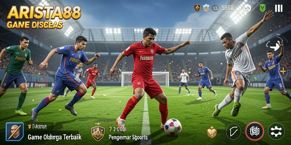 Menampilkan gameplay ARISTA88 dengan grafis olahraga yang menarik.