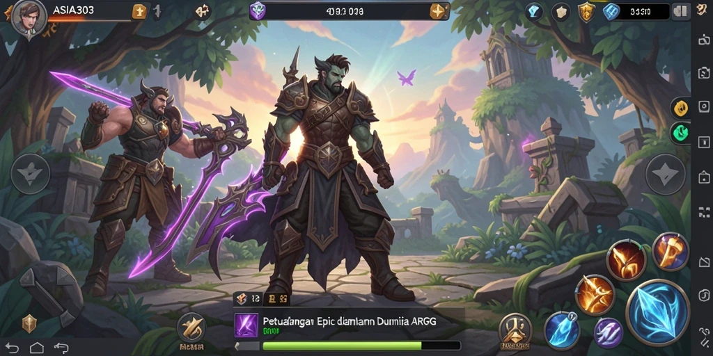 Tampilan menakjubkan dari pertempuran ARPG di ASIA303.