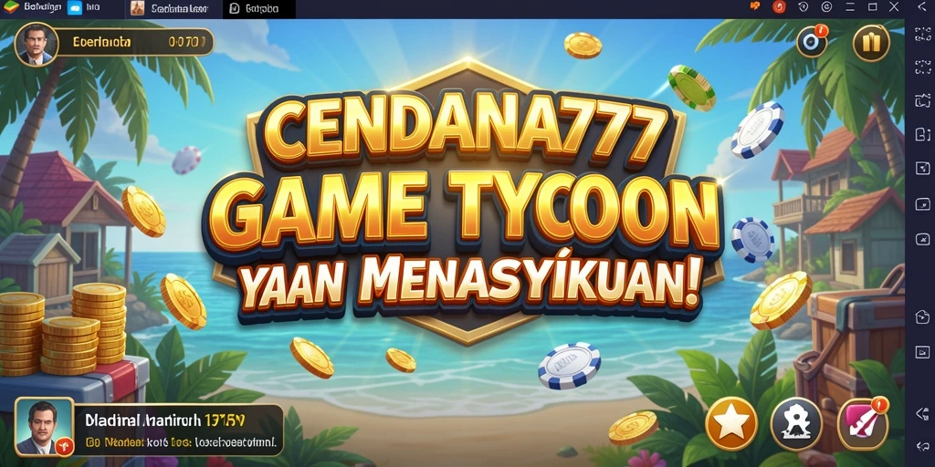 Tampilan gameplay menarik dari CENDANA777 dengan elemen Tycoon yang seru.