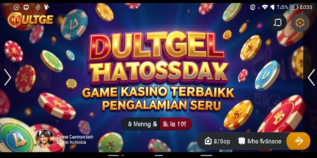 Screenshot permainan DULTOGEL menampilkan grafik kasino yang memukau.