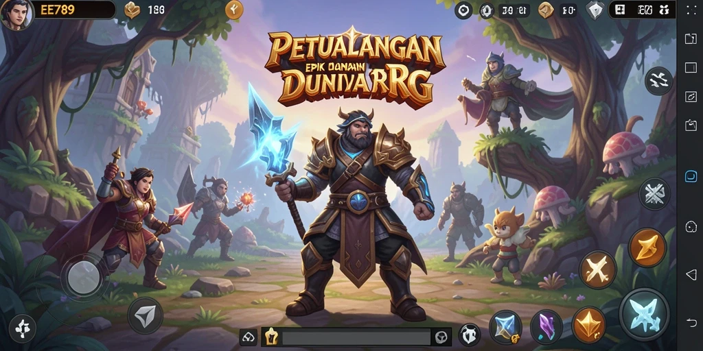 Gameplay RPG EE789 yang epik dengan petualangan mendebarkan.