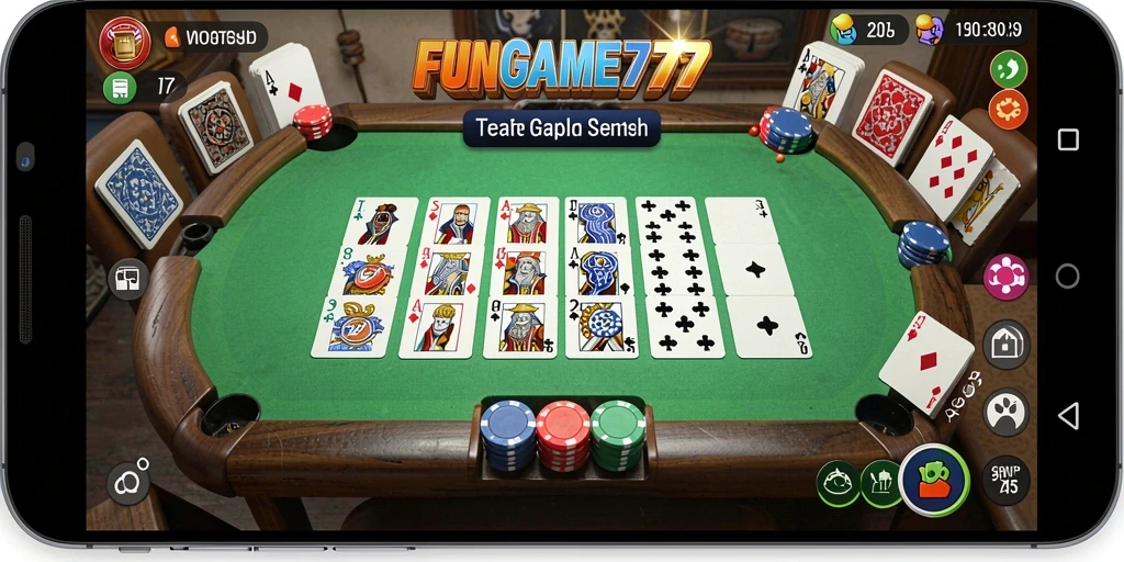 Gameplay seru FUNGAME777 dalam permainan Gaple yang menantang.