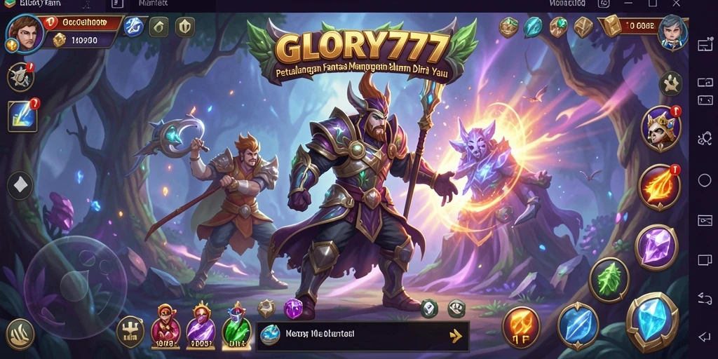 Screenshot menampilkan pertarungan epik dalam GLORY777 yang memukau.