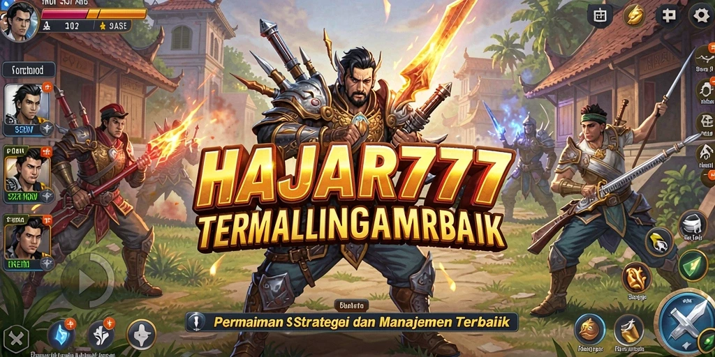 Tangkapan layar gameplay HAJAR777 menampilkan strategi dalam membangun kerajaan.