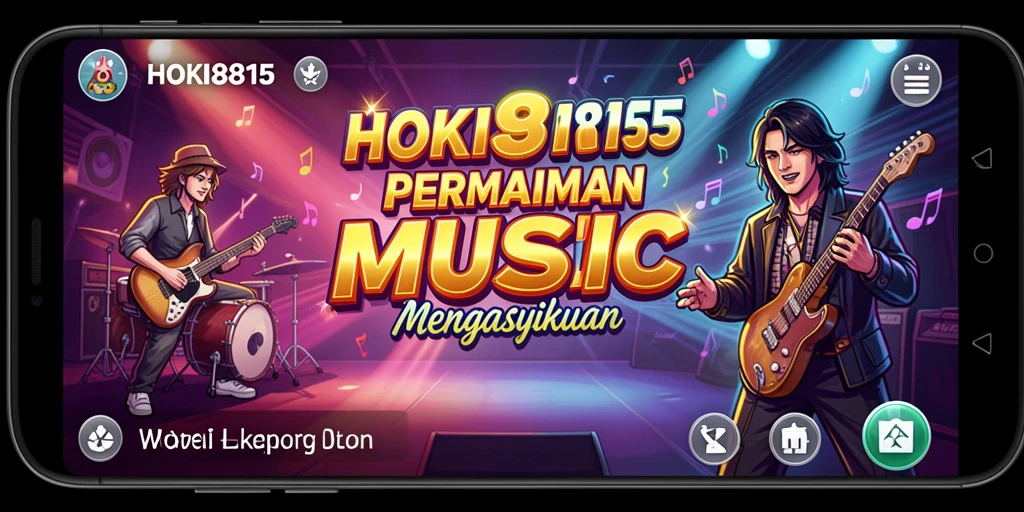 Tampilan gameplay HOKI8815 menunjukkan aksi seru saat bermain musik.