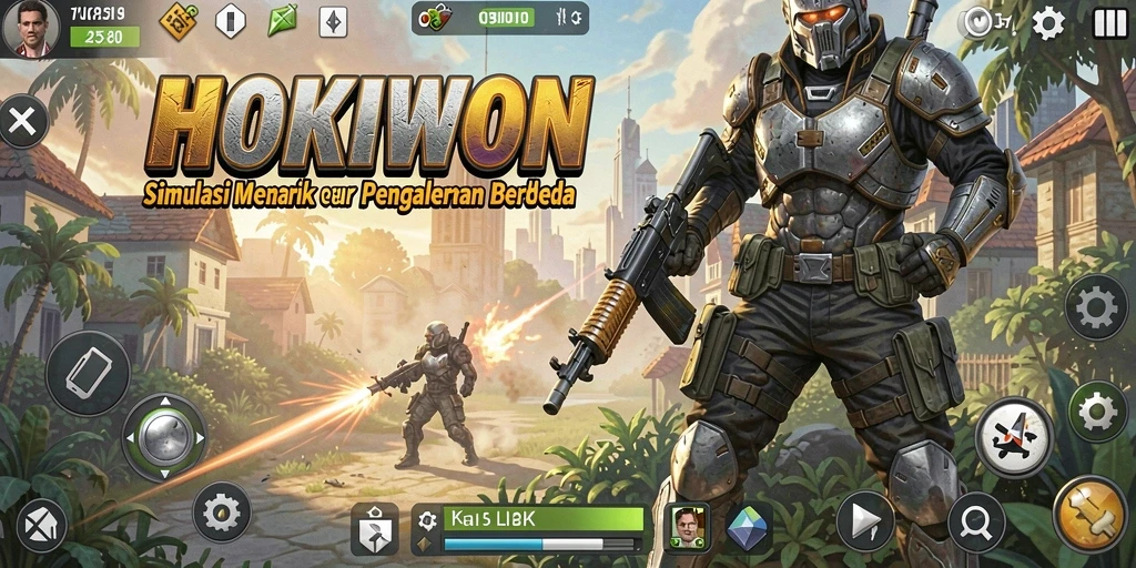 Tampilan gameplay HOKIWON yang mendebarkan dan interaktif.