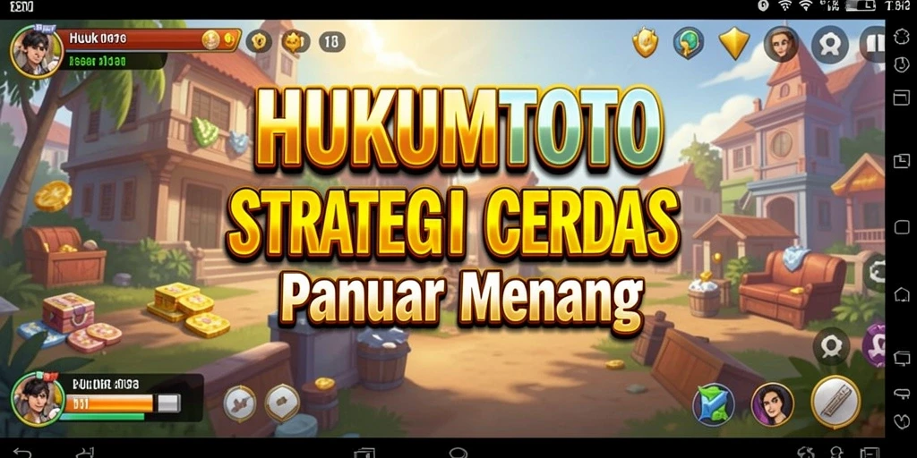 Screenshot utama HUKUMTOTO menampilkan gameplay strategi yang seru.