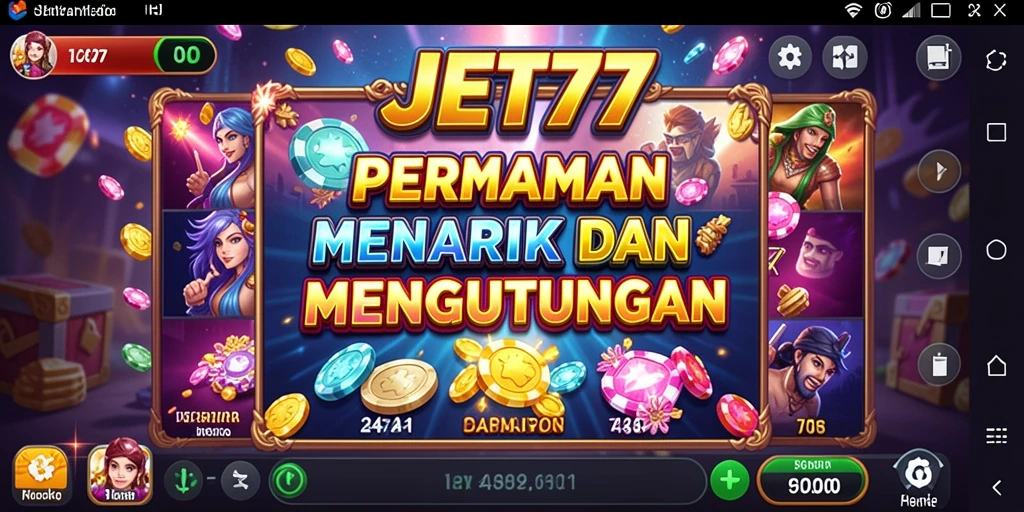 Screenshot JET77 menampilkan gameplay menakjubkan dan fitur menarik dalam permainan Slot.