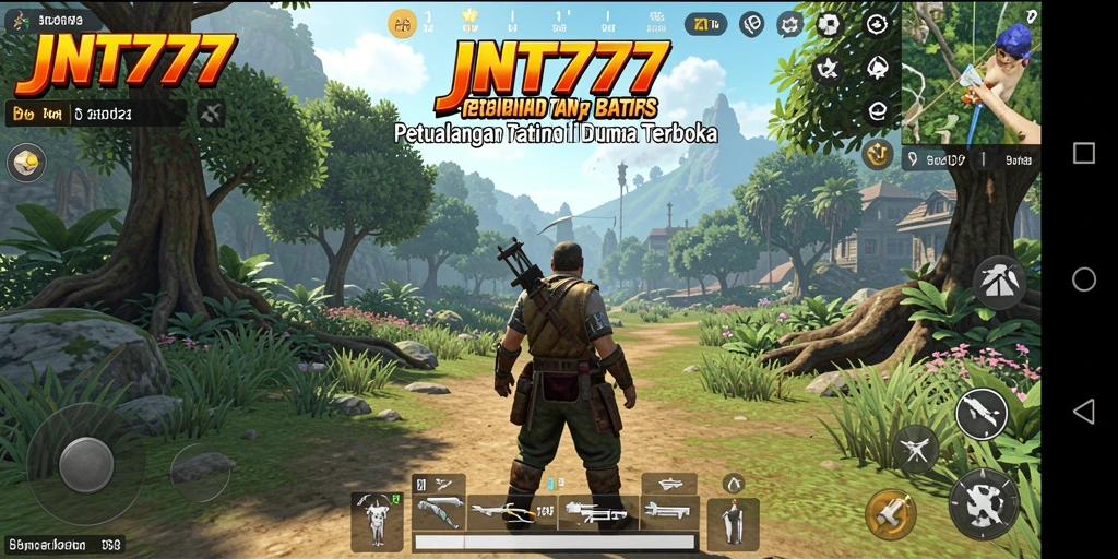 Tampilan gameplay JNT777 menampilkan eksplorasi dunia terbuka yang luas dan menarik.