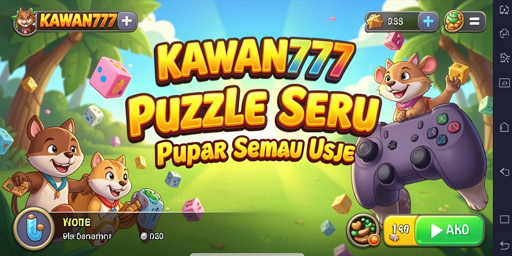 Gameplay menantang dari KAWAN777 dengan berbagai teka-teki.