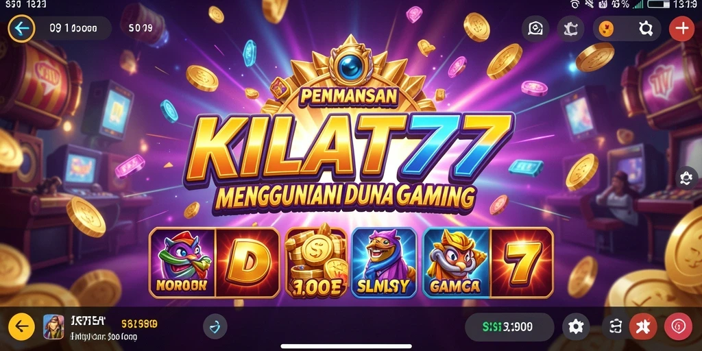 Tampilan gameplay menakjubkan dari KILAT77 dengan fitur slot menarik.