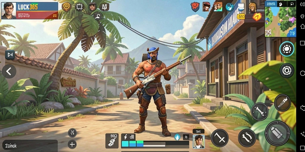 Tampilan gameplay LUCK365 dengan berbagai aktivitas menarik.