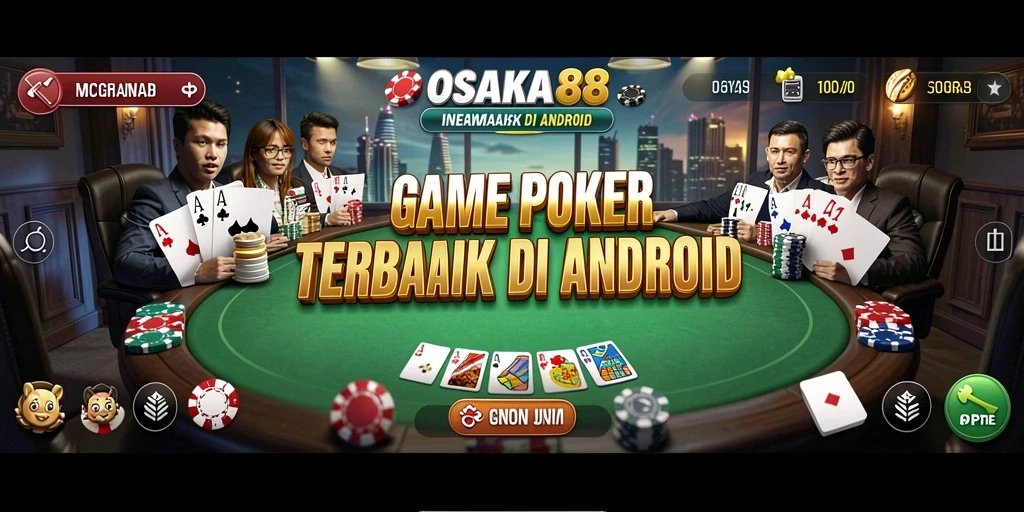 Tampilan menarik dari gameplay poker di OSAKA88