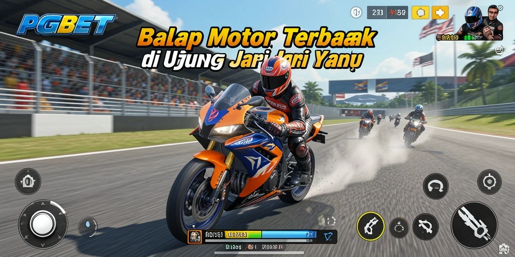 Gameplay PGBET yang mendebarkan dan penuh aksi balap motor.
