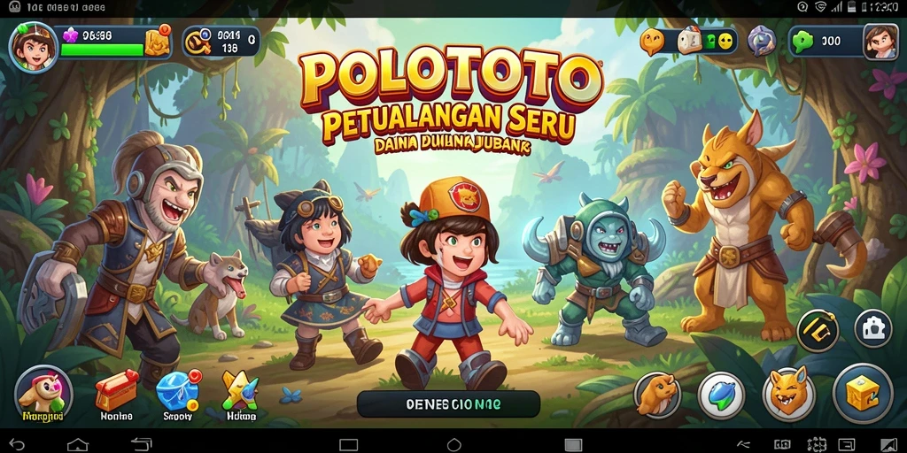 Screenshot POLOTOTO menampilkan karakter utama dalam petualangan yang menegangkan.