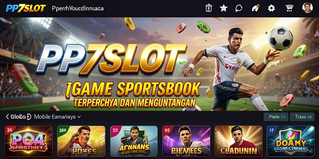 Screenshot PP7SLOT menampilkan halaman taruhan olahraga yang interaktif.