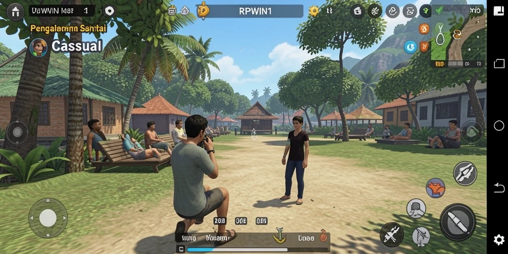 Tampilan gameplay <strong>RPWIN1</strong> yang seru dan menyenangkan.