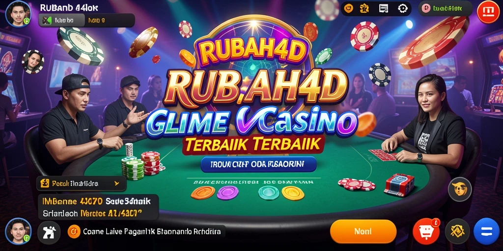 Tampilan gameplay Live Casino yang mendebarkan di RUBAH4D.