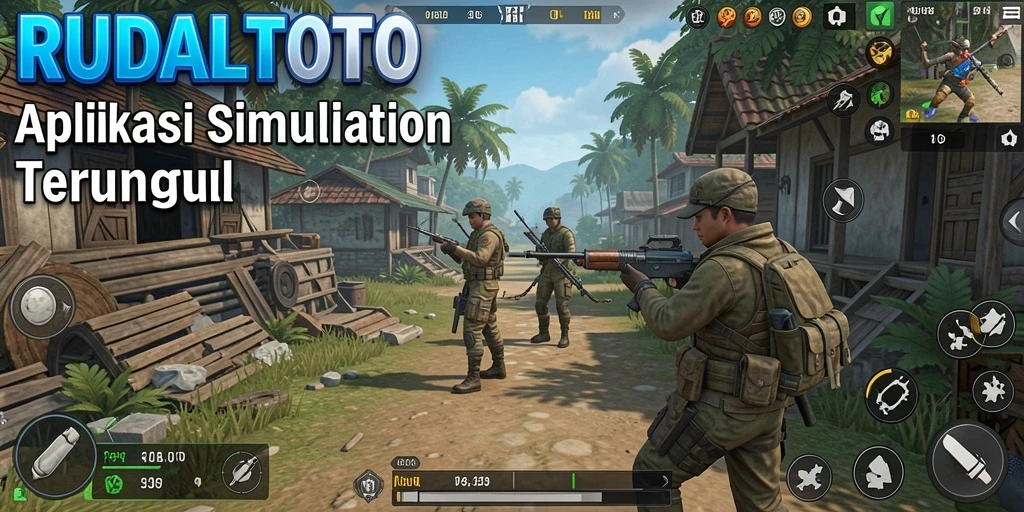 Tampilan gameplay menarik dari RUDALTOTO yang menampilkan pengalaman simulation.