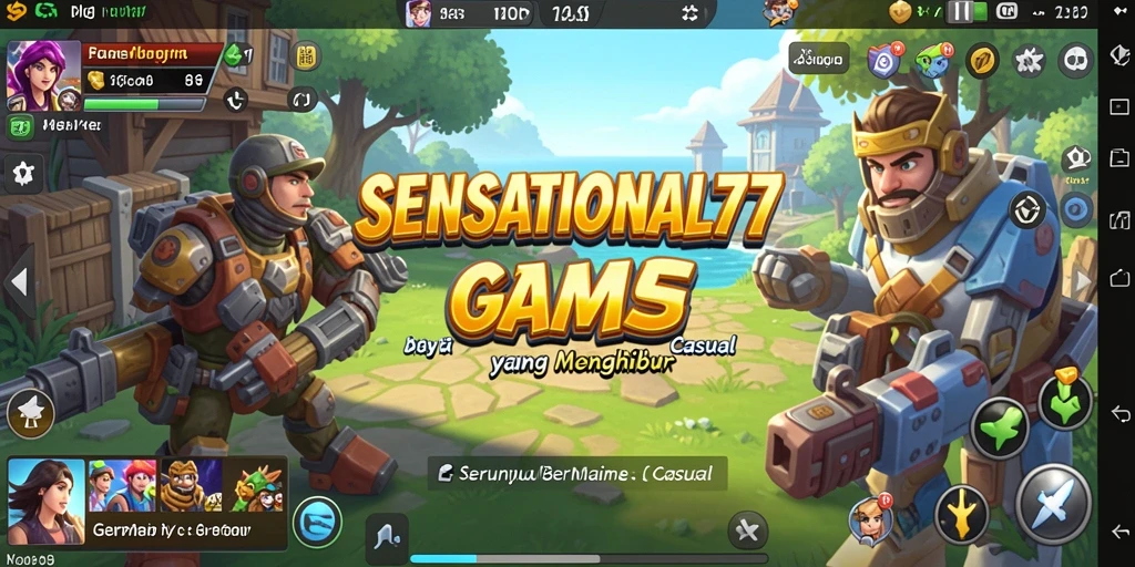 Tampilan gameplay seru dan mengasyikkan dari SENSATIONAL77.