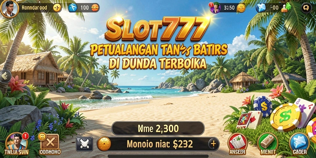 Screenshot utama SLOT777 menampilkan gameplay dunia terbuka yang memesona.