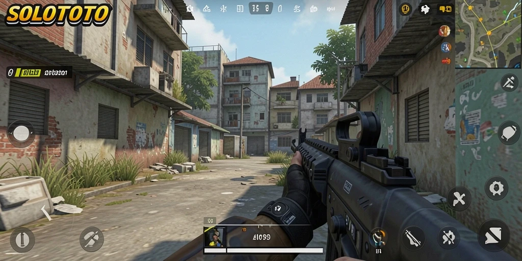 Screenshot gameplay SOLOTOTO yang intens dan menegangkan.