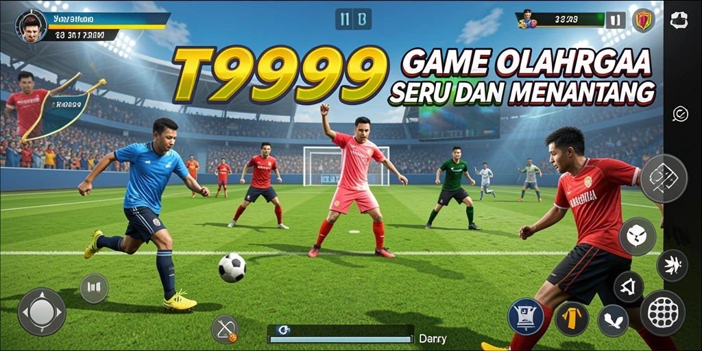 Tampilan gameplay seru dalam game olahraga T9999.