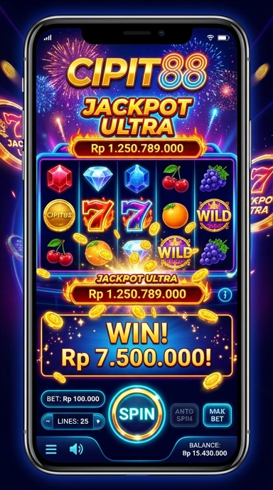 Tampilan antarmuka cipit88 yang ramah pengguna.